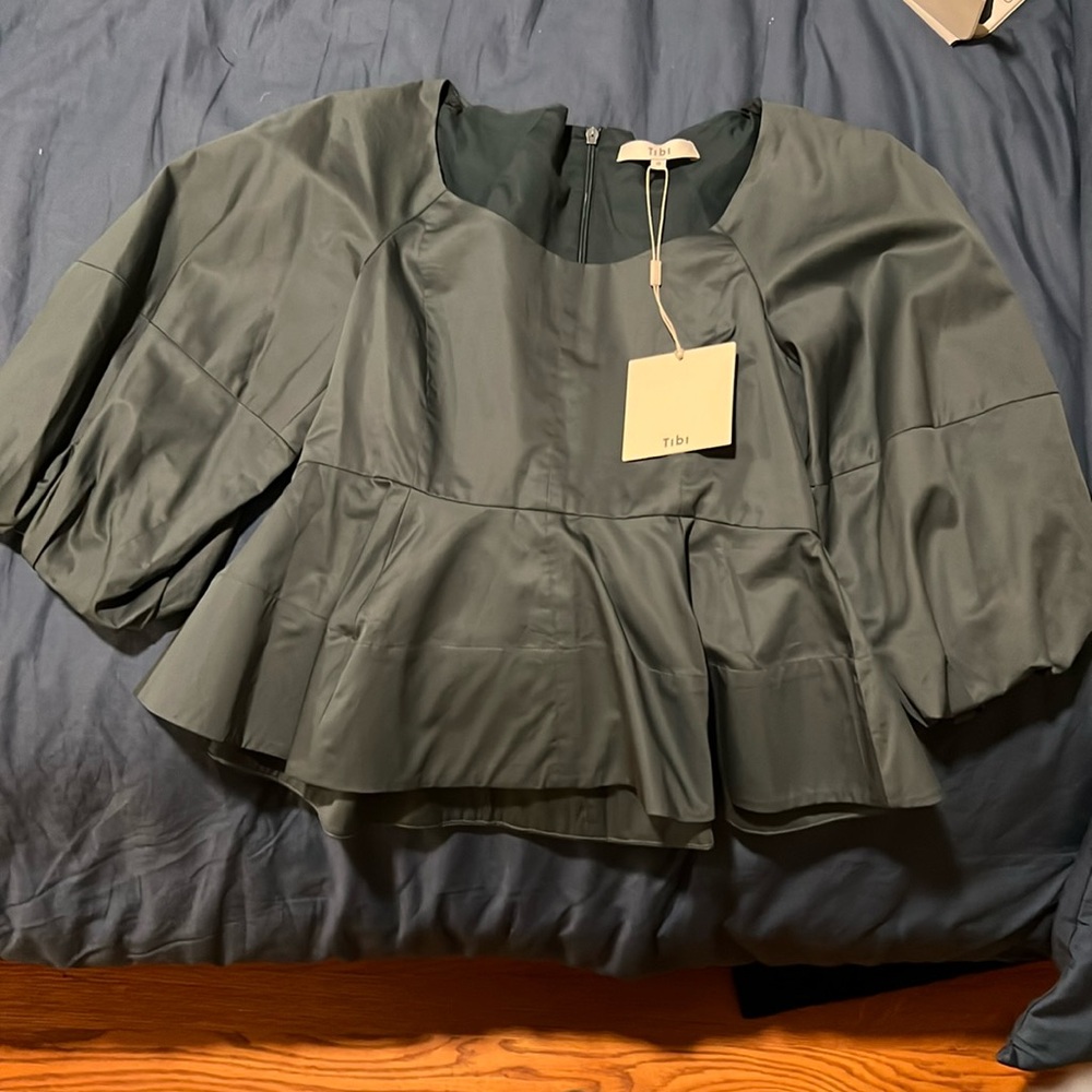Tibi Peplum Top